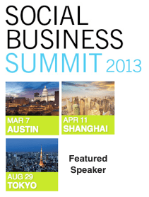 Dion Hinchcliffe Speaking at Social Business Summit 2013 Tokyo Shanghai and Austin Dion Hinchcliffe Speaking at Social Business Summit 2013 Tokyo Shanghai and Austin