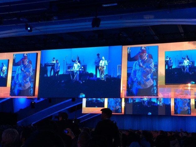 The famous Beach Boys playing 'Good Vibrations' at Dreamforce 14. #df14