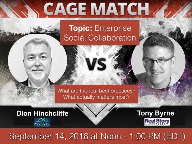 Town Hall Debate on Enterprise Social Collaboration and Networks with Dion Hinchcliffe and Tony Byrne